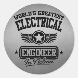 Adesivo O grande engenheiro electrotécnico do mundo na