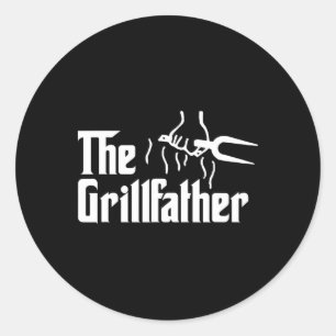 Adesivo O Grillfather Arte Divertida de Churrasco para o D