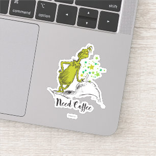 Adesivo O Grinch  Café necessário