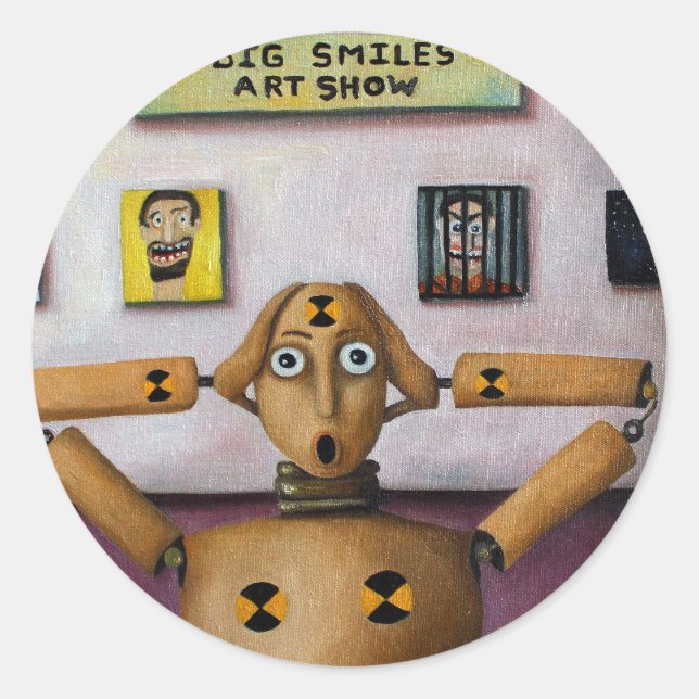 Adesivo O Gritar No Grande Show De Arte De Sorrisos (Frente)