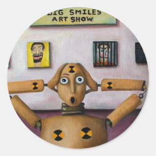 Adesivo O Gritar No Grande Show De Arte De Sorrisos