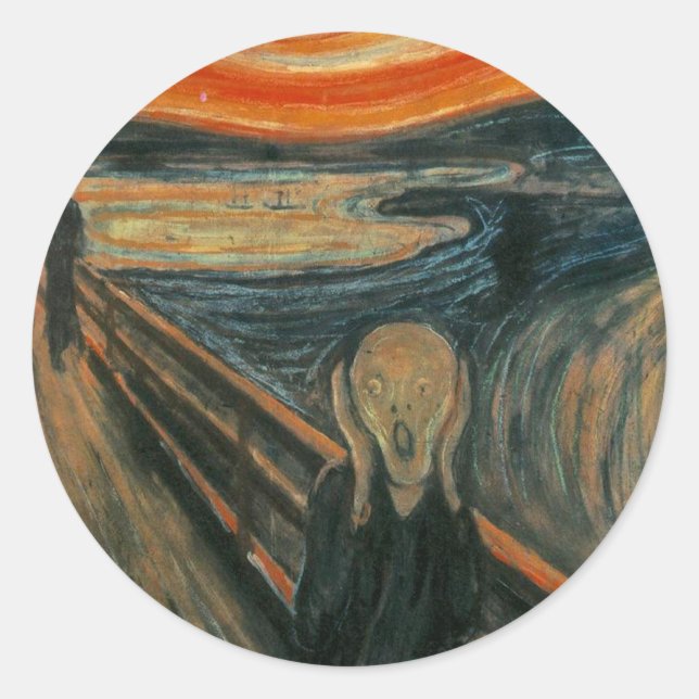 Adesivo O Grito de Edvard Munch (Frente)