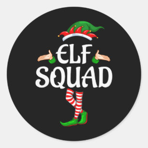 Adesivo O Grupo de Correspondência Familiar do Elf Squad n