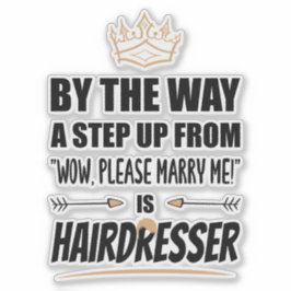 Adesivo O Hairdresser é o Ultimate em Recurso. Presente