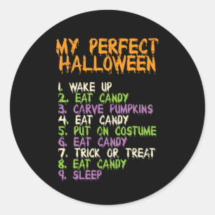 Adesivo O Halloween Comeu Um Costume De Doces Meninas Garo