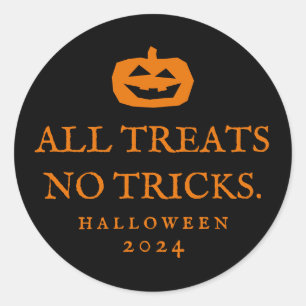 Adesivo O Halloween é engraçado e não trata truques a f
