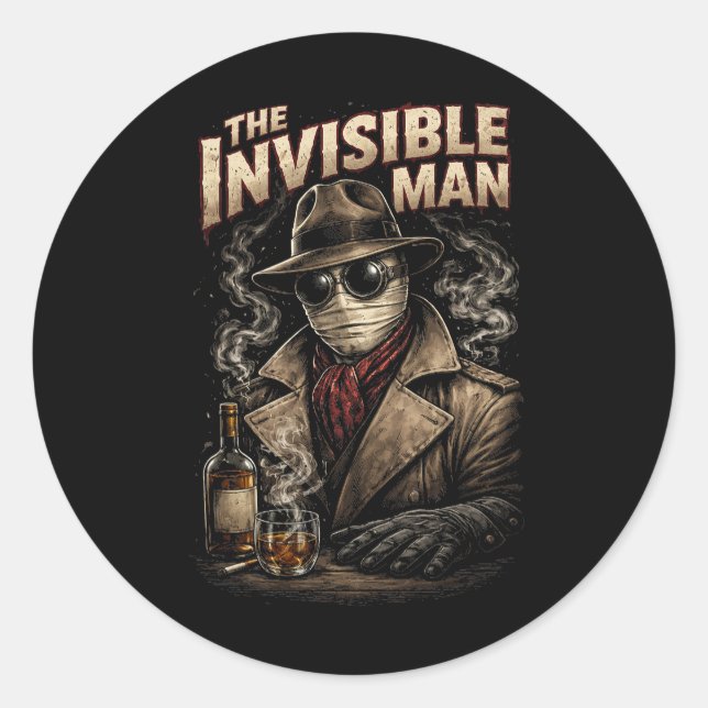 Adesivo O Homem Invisível (Frente)