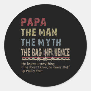 Adesivo O Homem O Mito A Má Influência Da Camisa Pais D