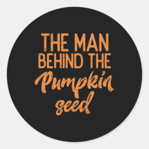 Adesivo O Homem Por Trás Da Pumpkin Seed Halloween