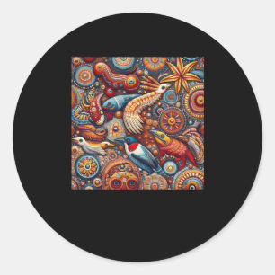 Adesivo O Indígenas Da Arte Cultural Aboriginal Da Austrál