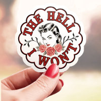 O Inferno que Eu Não Vou Réplica de Pin-up Antiga