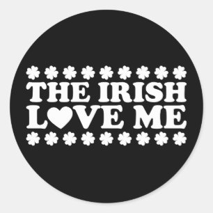 Adesivo O Irlandês Love Me Shamrock Retro Dia de São Patrí