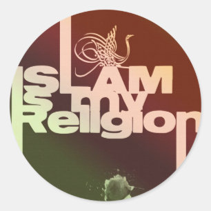 Adesivo O Islão é minha religião - impressão árabe