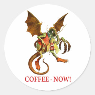ADESIVO O JABBERWOCKY EXIGE O CAFÉ AGORA!