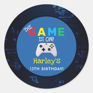 Adesivo O Jogo Está Aceso! Aniversário do Jogo Fotográfico