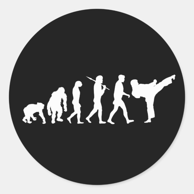 Adesivo O Karate ama o dom de treinamento do Dojo (Frente)