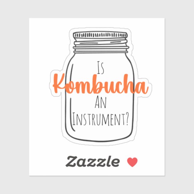 Adesivo O KombuchaAInstrument?-CustomSticker (Folha)