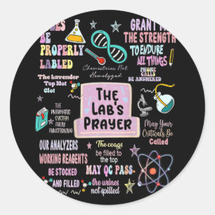 Adesivo O Laboratório de Oração dos Laboratórios Cientista