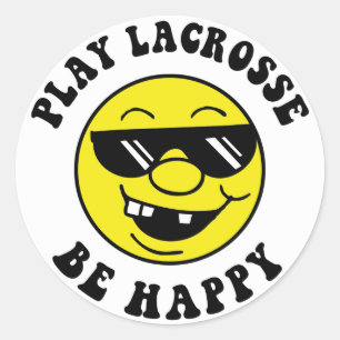 Adesivo O Lacrosse do jogo esteja feliz