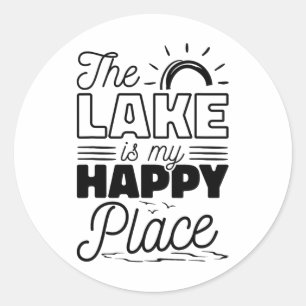 Adesivo O Lago É Meu Lugar Feliz