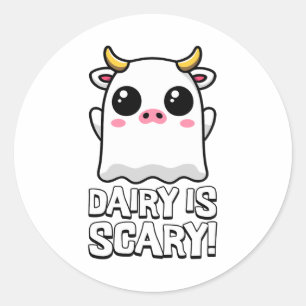 Adesivo O Leite É Assustador! Galinha Lactose Ghost Cow Pu