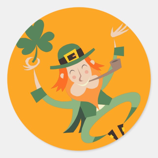 Adesivo O Leprechaun Dançante (Frente)