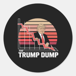 Adesivo O Lixo do Trump Engraçado Anti Trump Queda do Merc