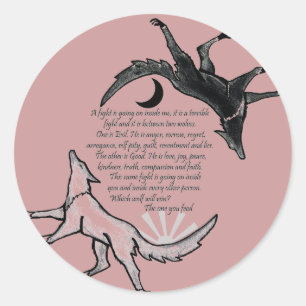 Adesivo O Lobo que Alimenta