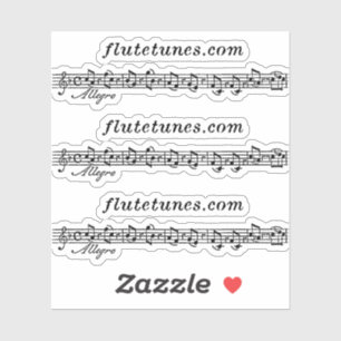 Adesivo O logotipo de flutetunes.com