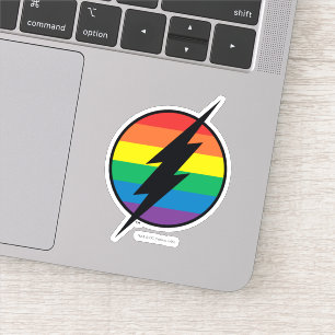 Adesivo O logotipo Flash Rainbow