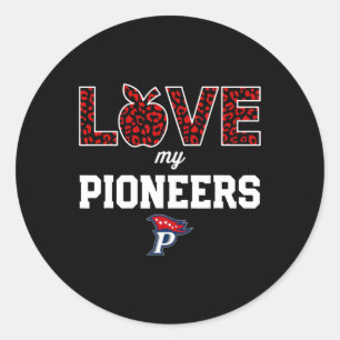 Adesivo O Logotipo Patriot Pioneers Ama A Minha Equipe