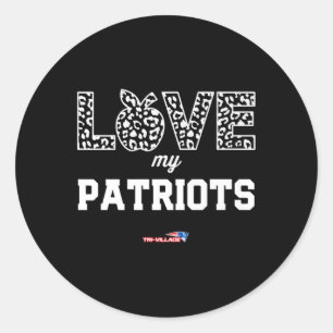 Adesivo O Logotipo Patriots de Três Aldeias Adorava Minha 