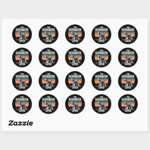 Adesivo O Lover Schnauzer - Design De Cachorro Retroativo