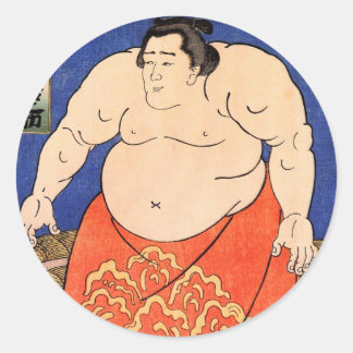 Adesivo O lutador de Sumo, Kuniyoshi Utagawa