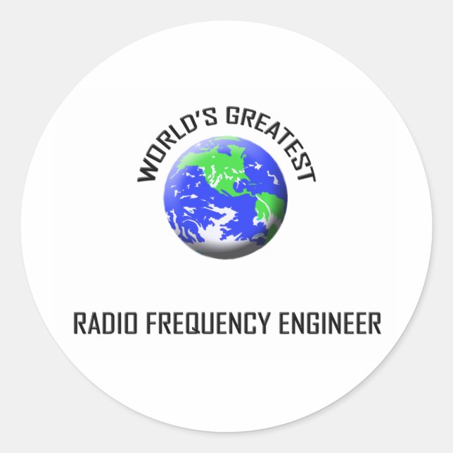 Adesivo O maior Engenheiro de radiofreqüência do mundo (Frente)