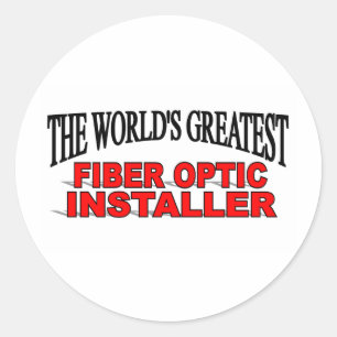 Adesivo O maior instalador de fibra ótica do mundo