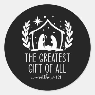 Adesivo O Maior Para Todos O Natal Jesus Cristo Natividade