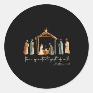 Adesivo O Maior Presente Para Todo o Natal Natividade Jesu