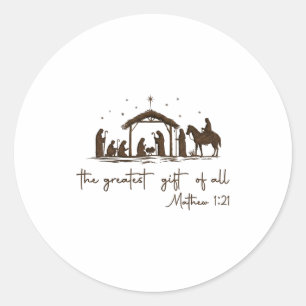 Adesivo O Maior Presente Para Todo o Natal Natividade Jesu