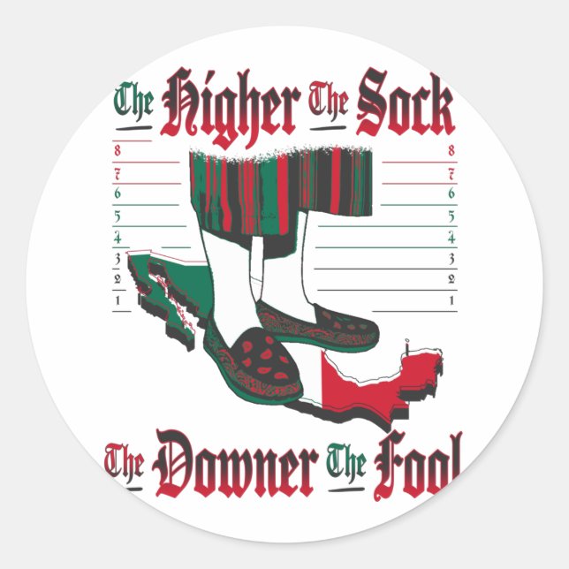 Adesivo O Mais alto A Meia, O Proprietário A Tolo 2 - Luz (Frente)