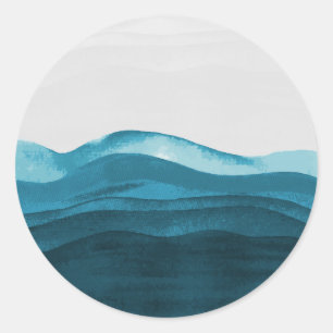 Adesivo O mar acena a pintura