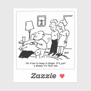 Adesivo O Marido tenta manter o desenho em forma.