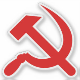 Adesivo O martelo e a foice (vermelho)