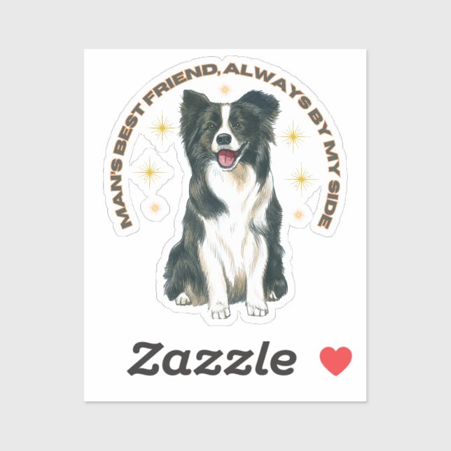 Adesivo O melhor amigo do homem, sempre ao meu lado (Folha)