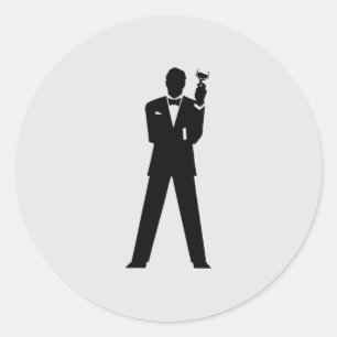 Adesivo O melhor homem ou padrinho de casamento convidam
