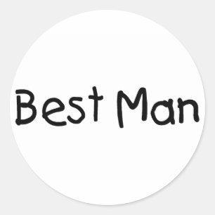 Adesivo O melhor homem (preto)