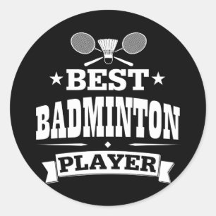 Adesivo O melhor jogador do Badminton