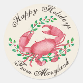 Adesivo O melhor Natal do Caranguejo de Maryland