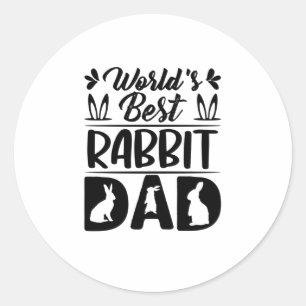 Adesivo O melhor Pai de coelho do mundo - Filha-Mãe-Engra