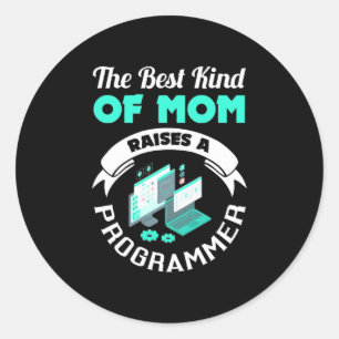 Adesivo O Melhor Tipo De Mãe Levanta Um Programador